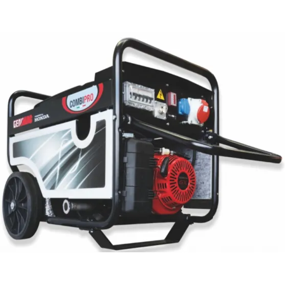 Áramfejlesztő GENMAC CombiPro G5500HEC-M P maxim 4,6 KW/400V 1,5 KW/230V motor Honda GX270 DE