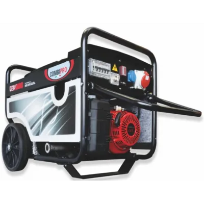 Áramfejlesztő GENMAC CombiPro G7900HC-M P maxim 6,4 KW/400V 2,2 KW/230V motor Honda GX390 DE
