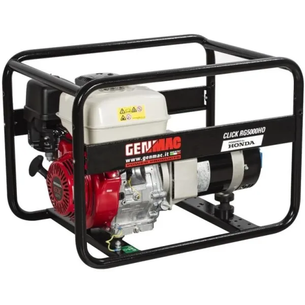 Áramfejlesztő GENMAC Click RG5000HO maximális teljesítmény  4,6 kW 230V motor Honda GX270