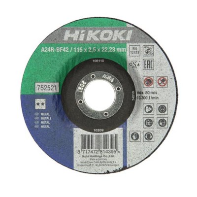 752511 - vágótárcsa fém 115x2,5 sík MOQ:25db