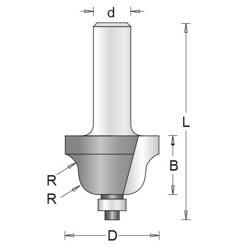 754096 - marófej 8*25,4X15,9 profil
