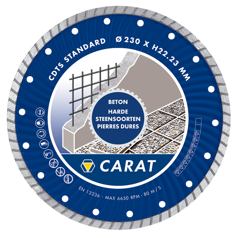 CDTS125300 - Carat gyémánt beton standard 125x22