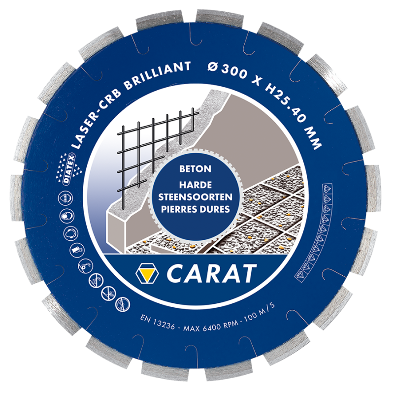 CRB350400 - CARAT DIAMOND BLADE CONCRETE 350X2