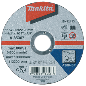 A-85307 - T2 vágókorong ACÉL 115x2,5mm