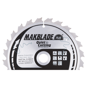 B-08604 - T2 körfűrészlap Makblade plus 190x20mm Z24
