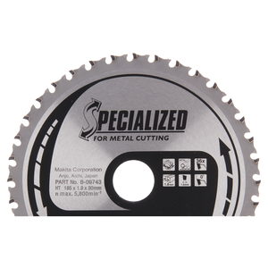 B-09743 - T2 körfűrészlap 185x30mm Z36 FÉM