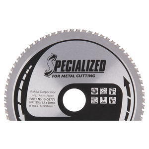 B-09771 - T2 körfűrészlap 185x30mm Z70 FÉM