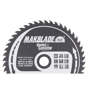 B-09824 - T2 körfűrészlap Makblade plus 260x30mm Z48