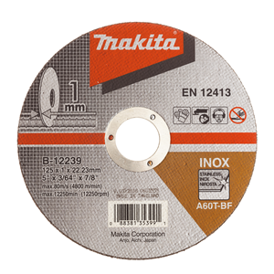 B-12239 - T2 vágókorong INOX 125x1mm