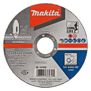 B-14102 - T2 vágókorong ACÉL 115x1,6mm