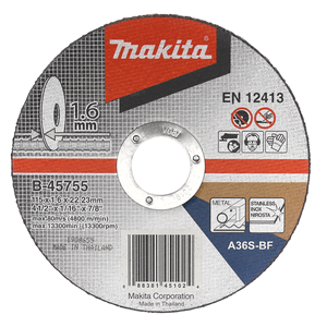 B-45755 - T2 vágókorong INOX 115x1,6 mm