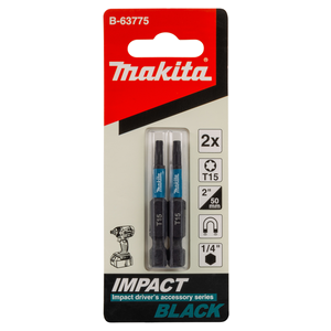 B-63775 - T2 impact BLACK csavarbehajtó bit T15 50mm