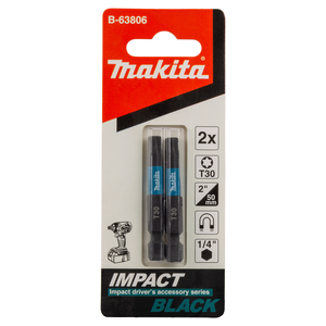 B-63806 - T2 impact BLACK csavarbehajtó bit T30 50mm