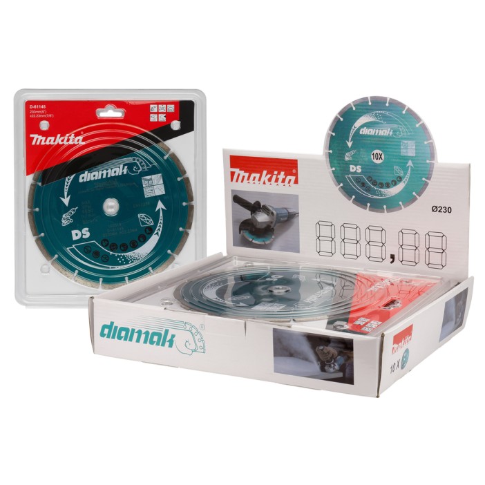 D-62175 - T2 230mm gyémánttárcsa DIAMAK szegmentált 10db