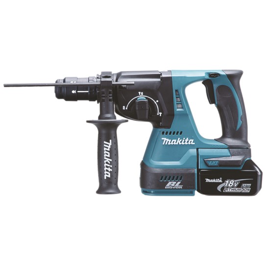 DHR243RTJ - 18V LXT Li-ion BL SDS-Plus fúró-vésőkalapács cst 2x5,0Ah