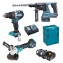 DLX3119TJ - 18V LXT Li-ion BL gépszett DHP484+DHR243+DGA513+3x5.0Ah
