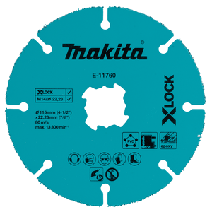 E-11760 - T2 115mm-es X-LOCK karbidszemes tárcsa PVC, EPOXY