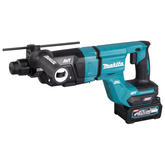 HR007GM201 - 40Vmax XGT Li-ion BL AWS AVT AFT 28mm 3,0J SDS-Plus fúró-vésőkalapács 2x4,0Ah