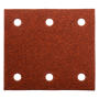P-33093 - Csiszolópapír tépőzáras piros 114x102mm K60 10db