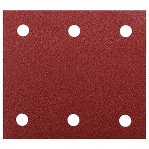 P-33102 - Csiszolópapír tépőzáras piros 114x102mm K80 10db