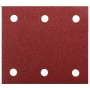 P-33102 - Csiszolópapír tépőzáras piros 114x102mm K80 10db