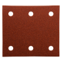 P-33118 - Csiszolópapír tépőzáras piros 114x102mm K100 10db
