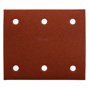 P-33146 - Csiszolópapír tépőzáras piros 114x102mm K180 10db